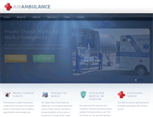 Tablet Screenshot of airambulanceservices.com